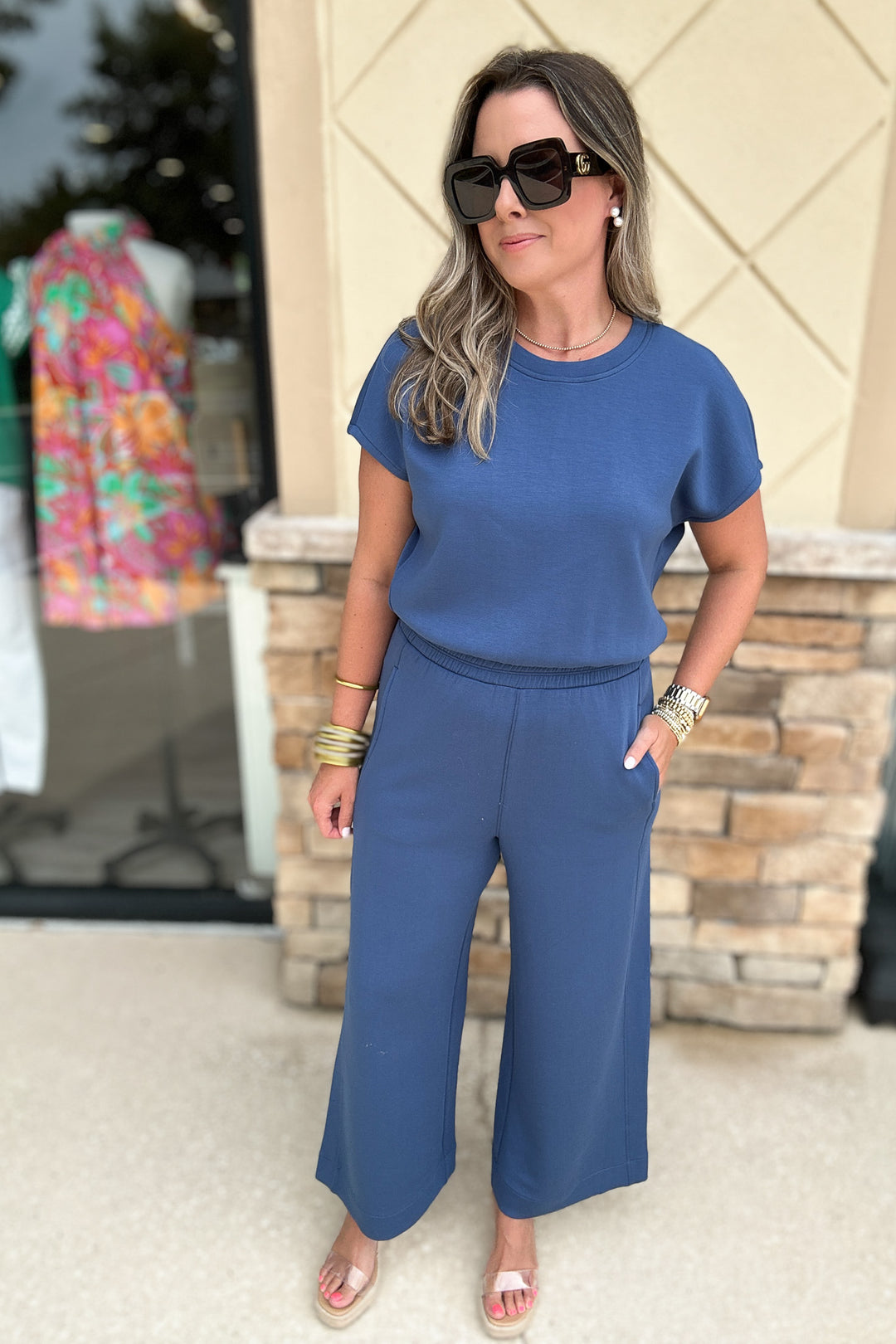 Spanx: AirEssentials Cinched Jumpsuit - Faded Indigo