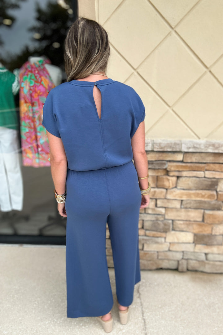 Spanx: AirEssentials Cinched Jumpsuit - Faded Indigo