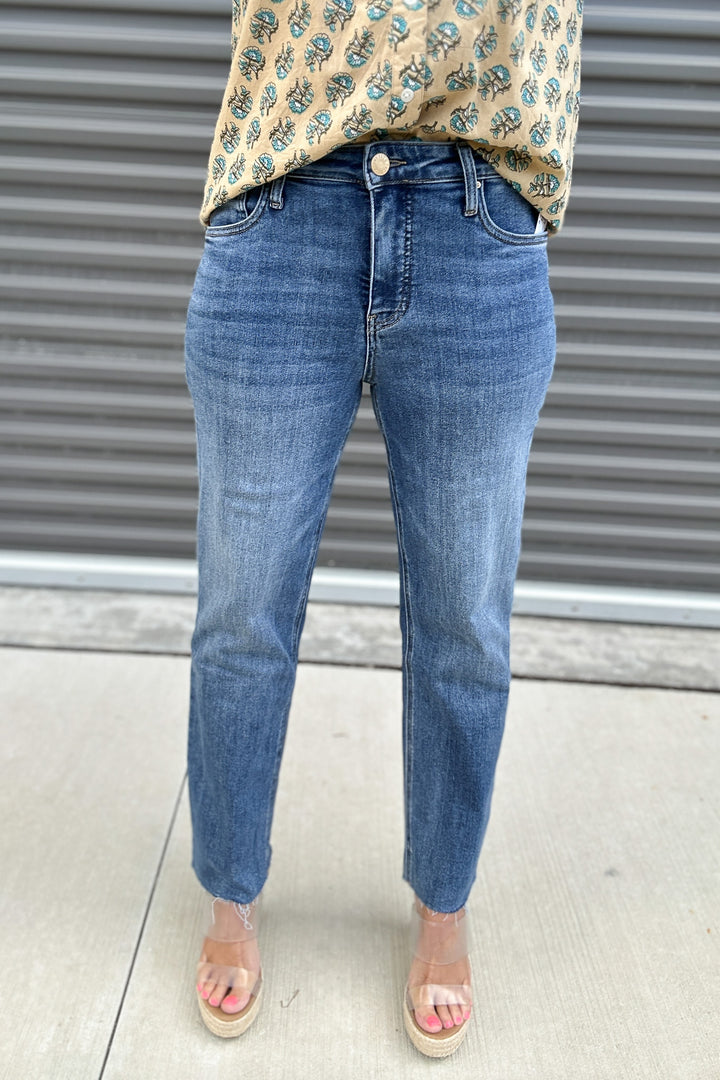 KUT: RACHAEL HIGH RISE RAW HEM - EXALTED