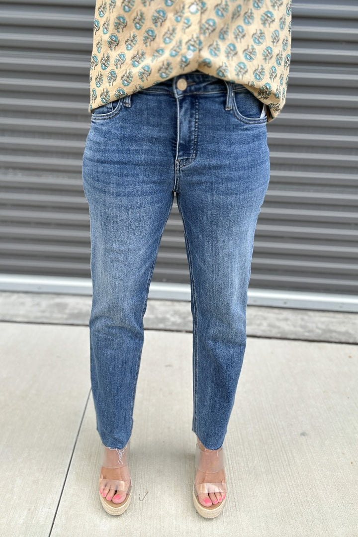 KUT: RACHAEL HIGH RISE RAW HEM - EXALTED