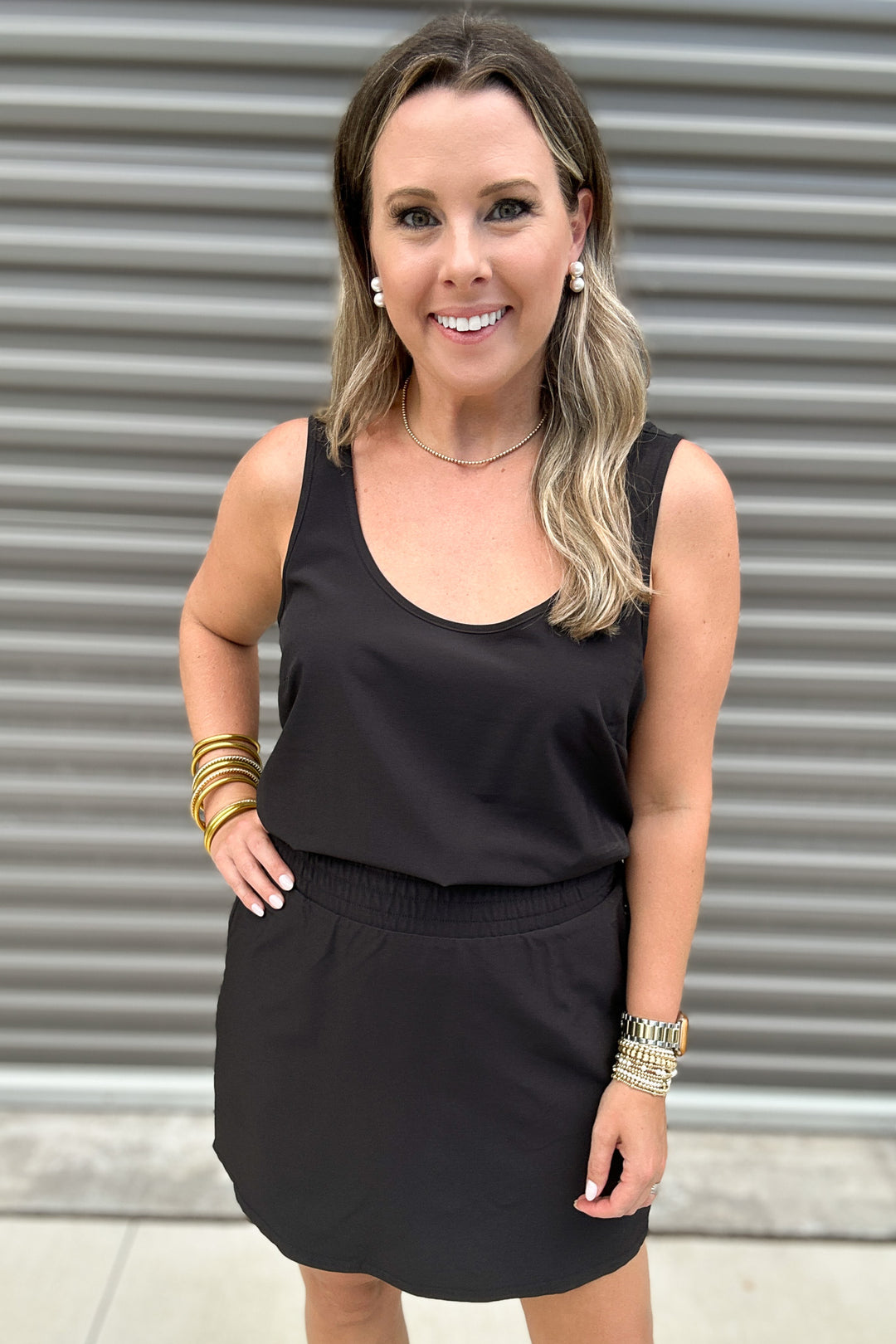Spanx: On the Move Tank Dress Very Black Spanx: On the Move Tank Dress Very Black