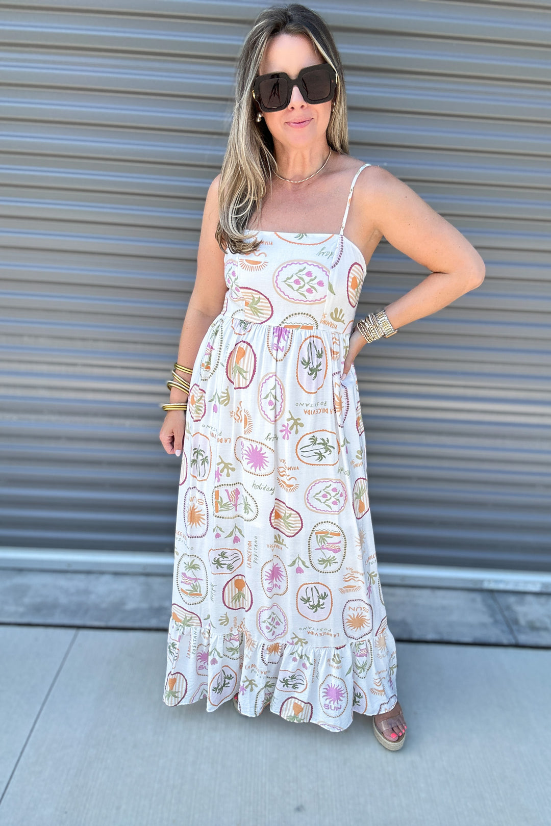 Escape Tank Maxi Dress - Sea Side
