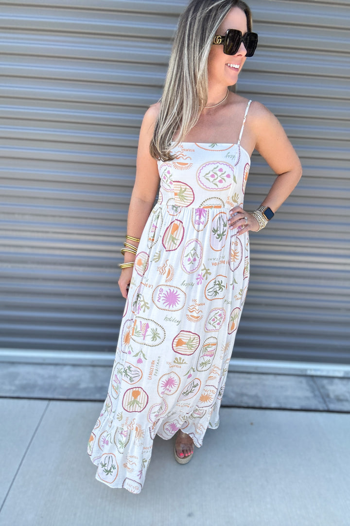 Escape Tank Maxi Dress - Sea Side