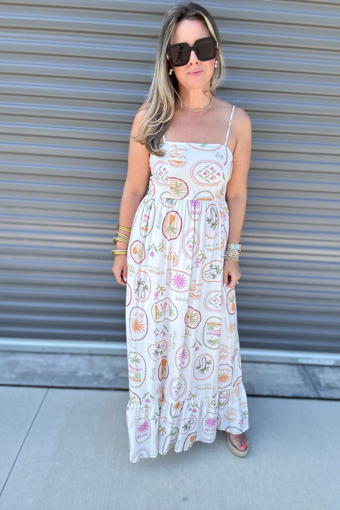 Escape Tank Maxi Dress - Sea Side