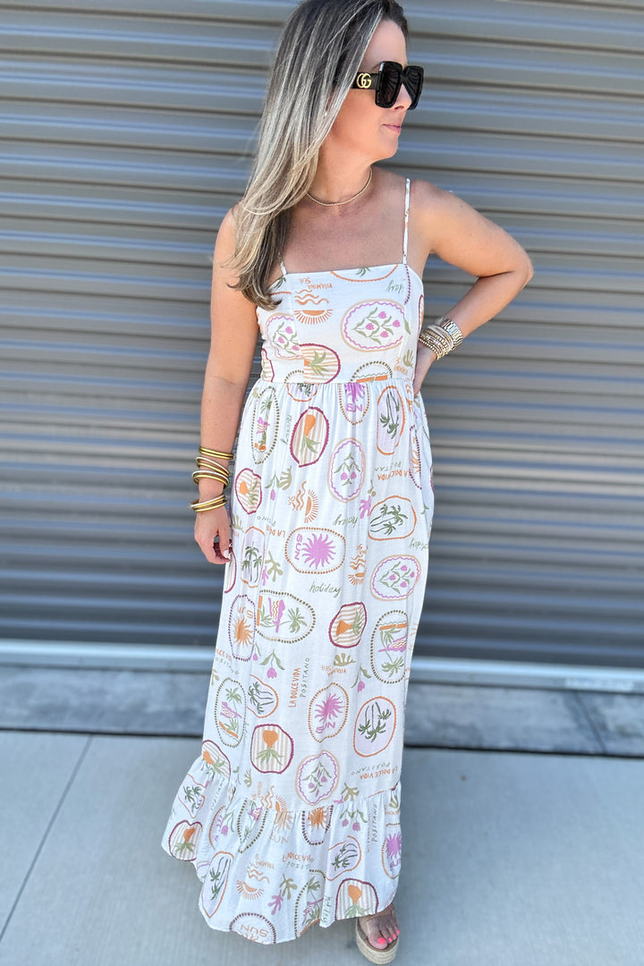 Escape Tank Maxi Dress - Sea Side