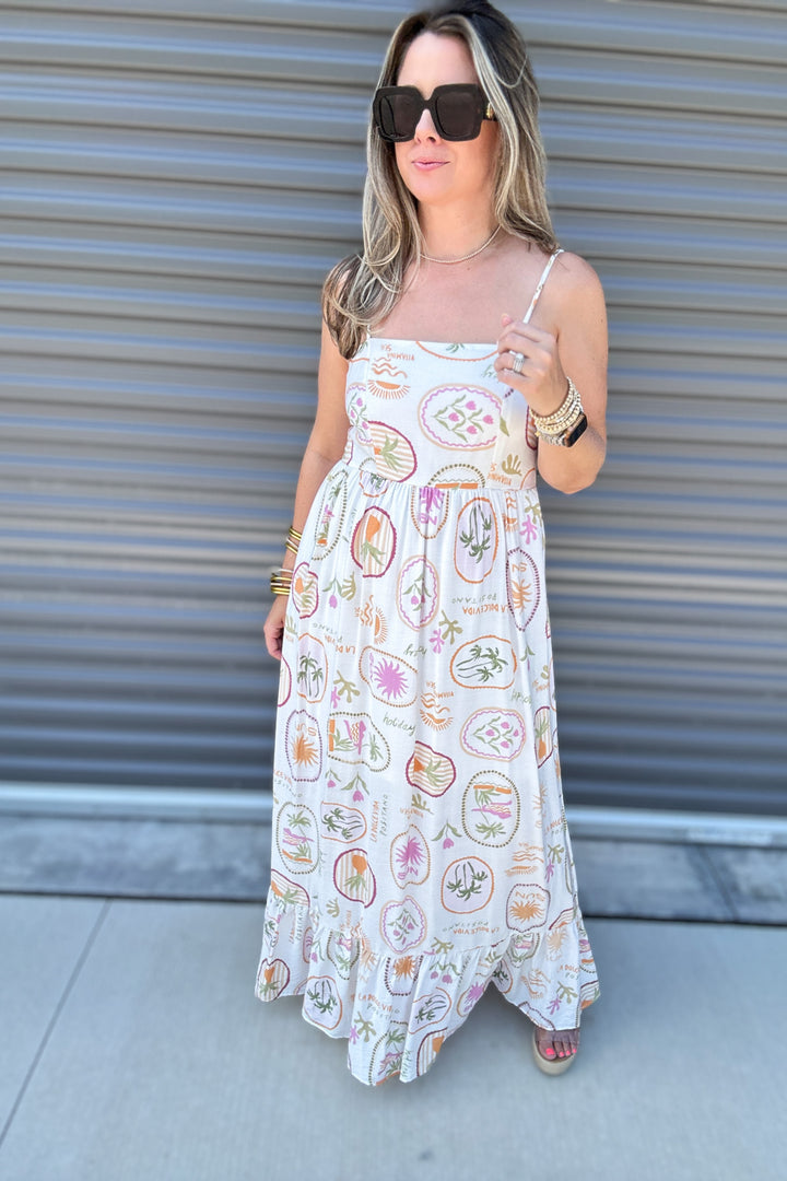 Escape Tank Maxi Dress - Sea Side