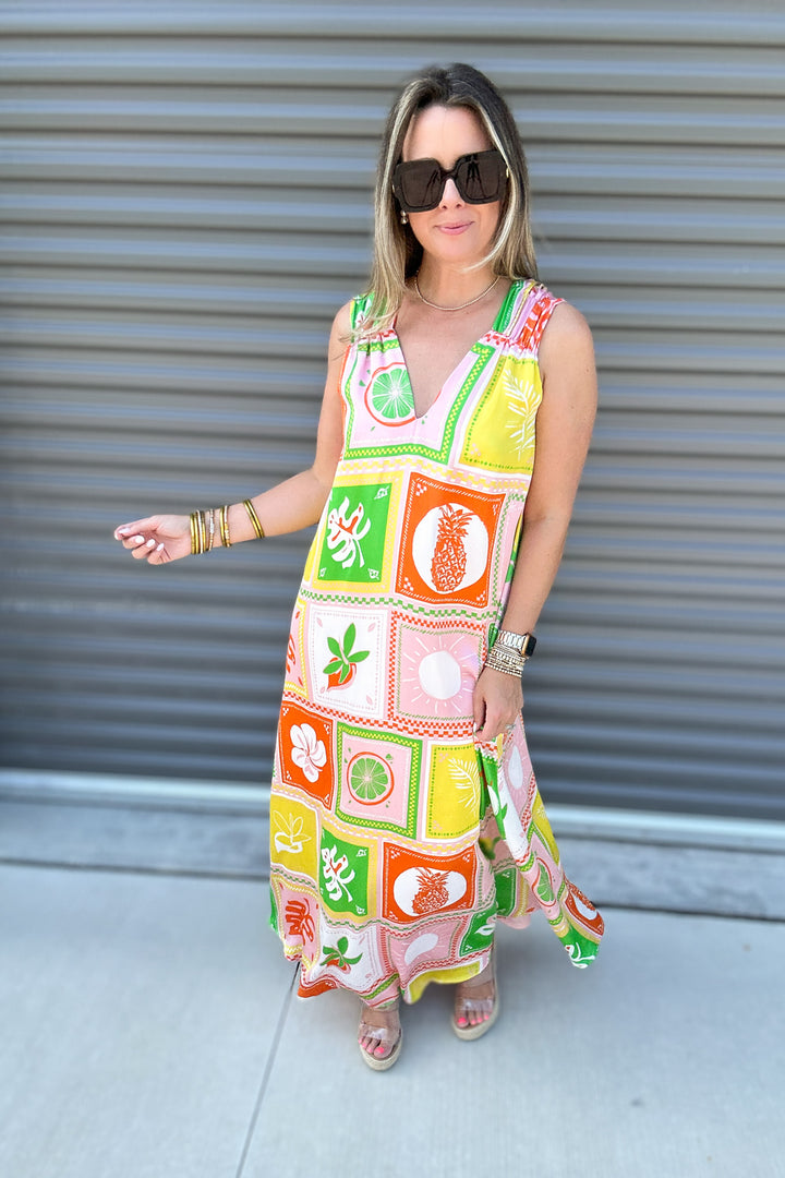 Jolene Maxi Dress - Amalfi Coast