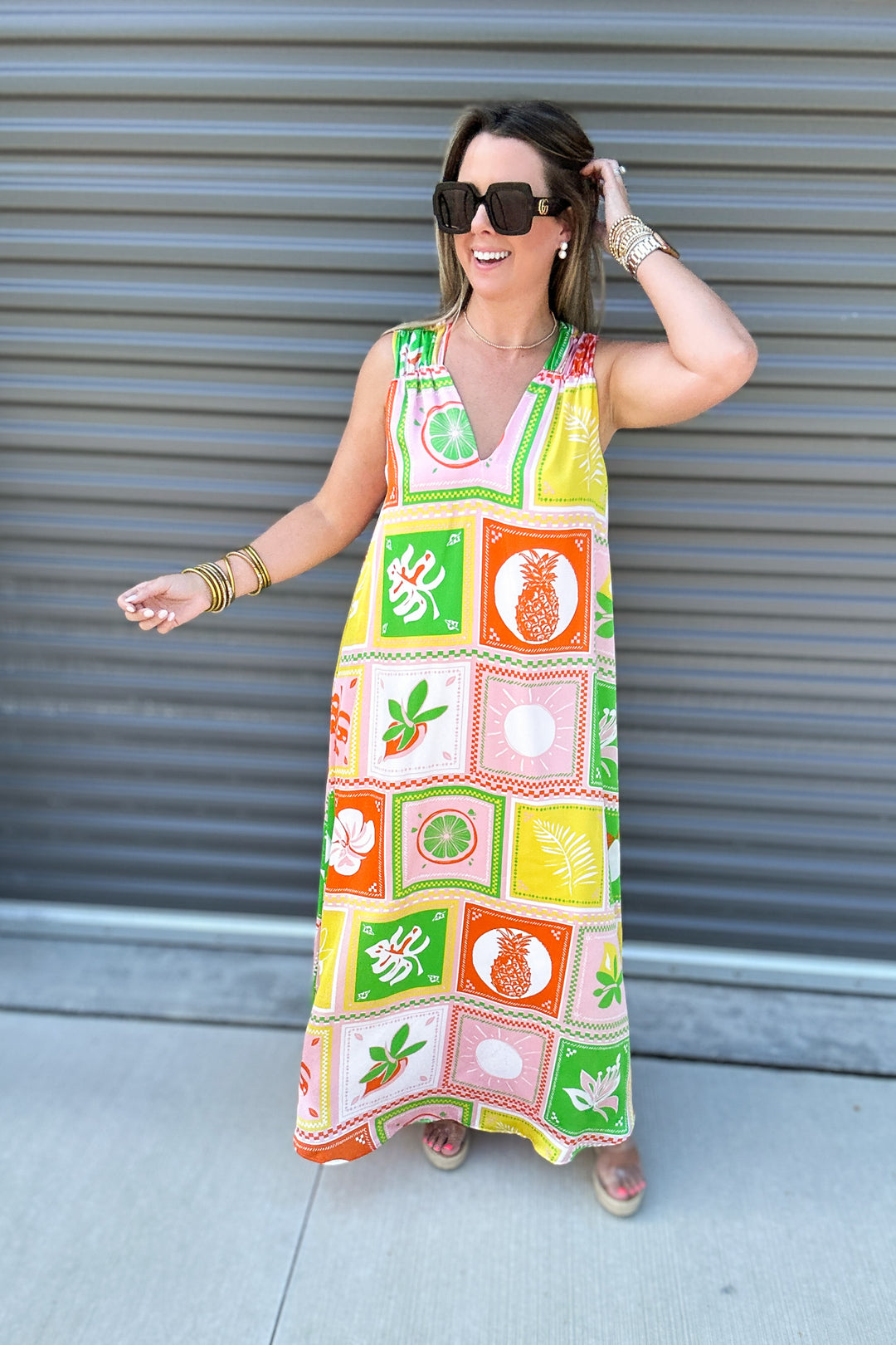 Jolene Maxi Dress - Amalfi Coast