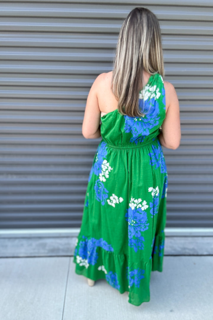 Hemmi Floral Elya One Shoulder Maxi Dress
