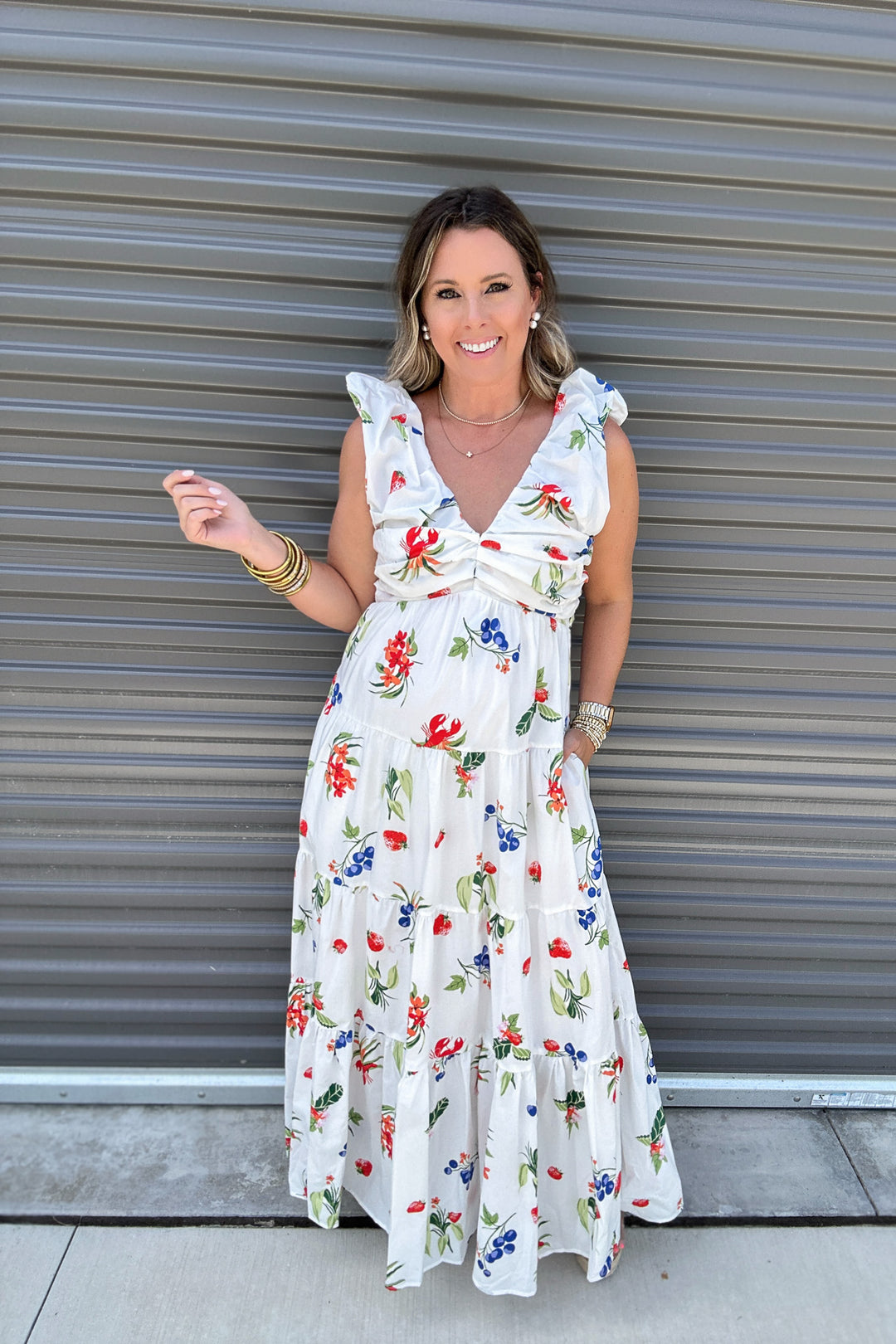Hampton Maxi Dress - White