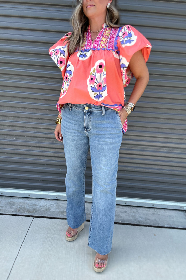 KUT: Kelsey Mid Rise Raw Hem - Motivation