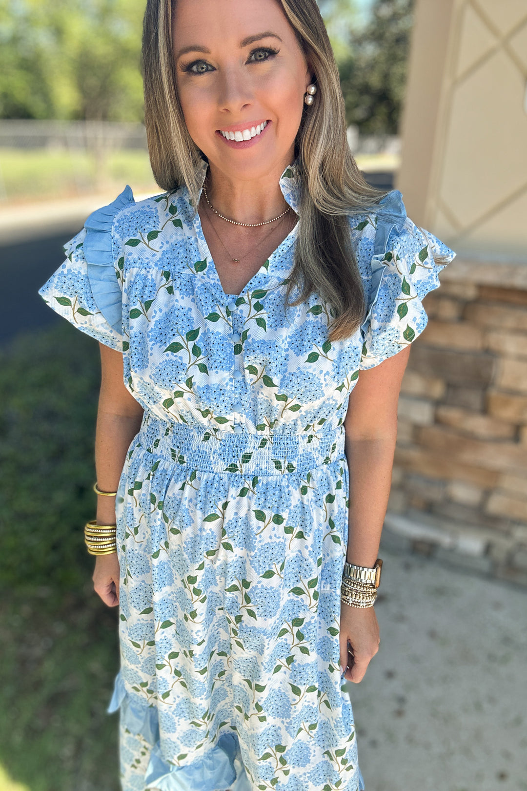 Southern Living Hydrangea Midi Dress