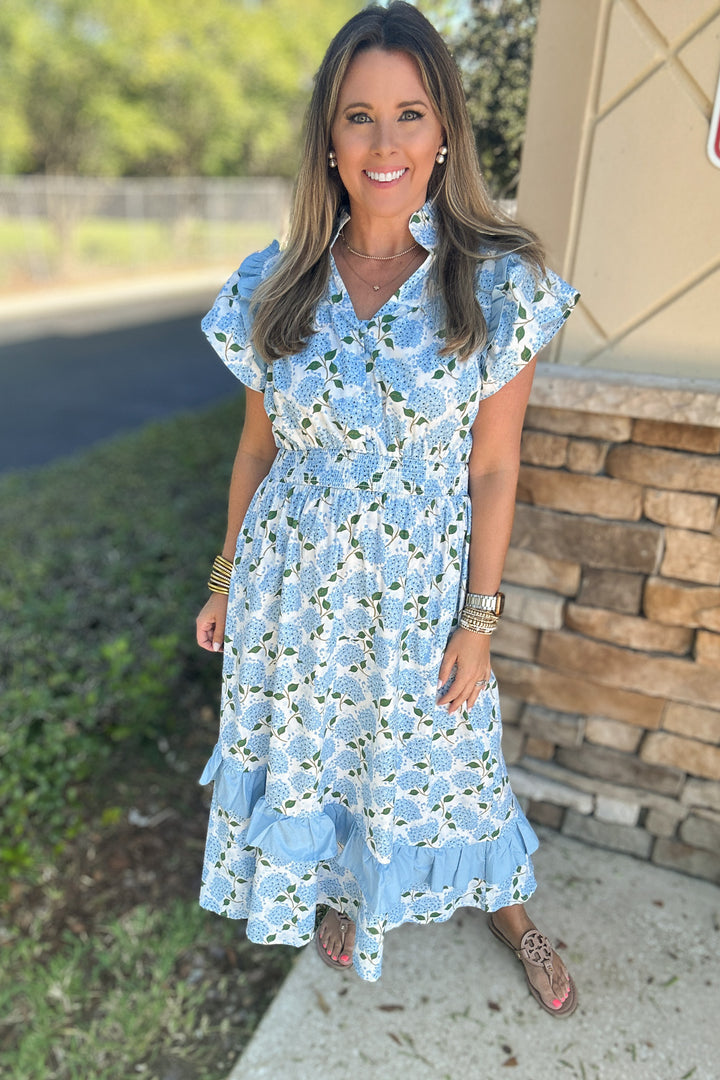Southern Living Hydrangea Midi Dress