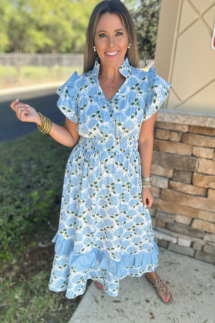Southern Living Hydrangea Midi Dress