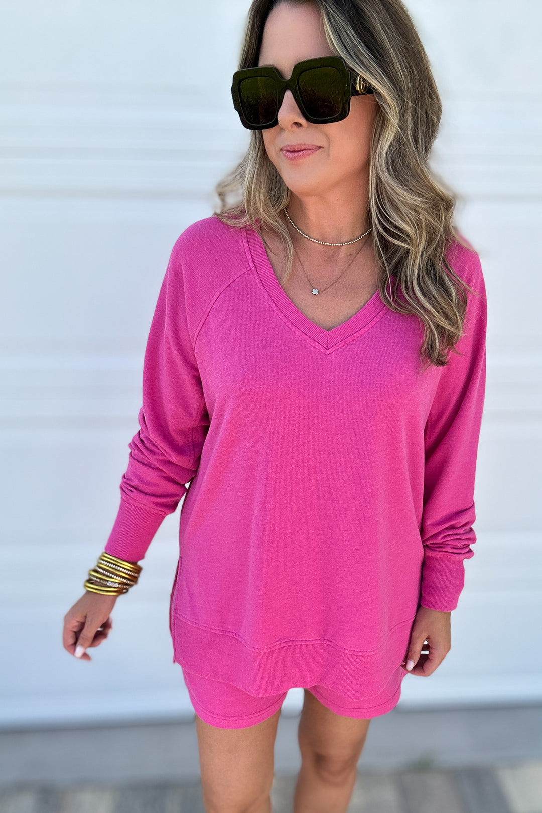 Z Supply: Weekender V Neck Island Pink
