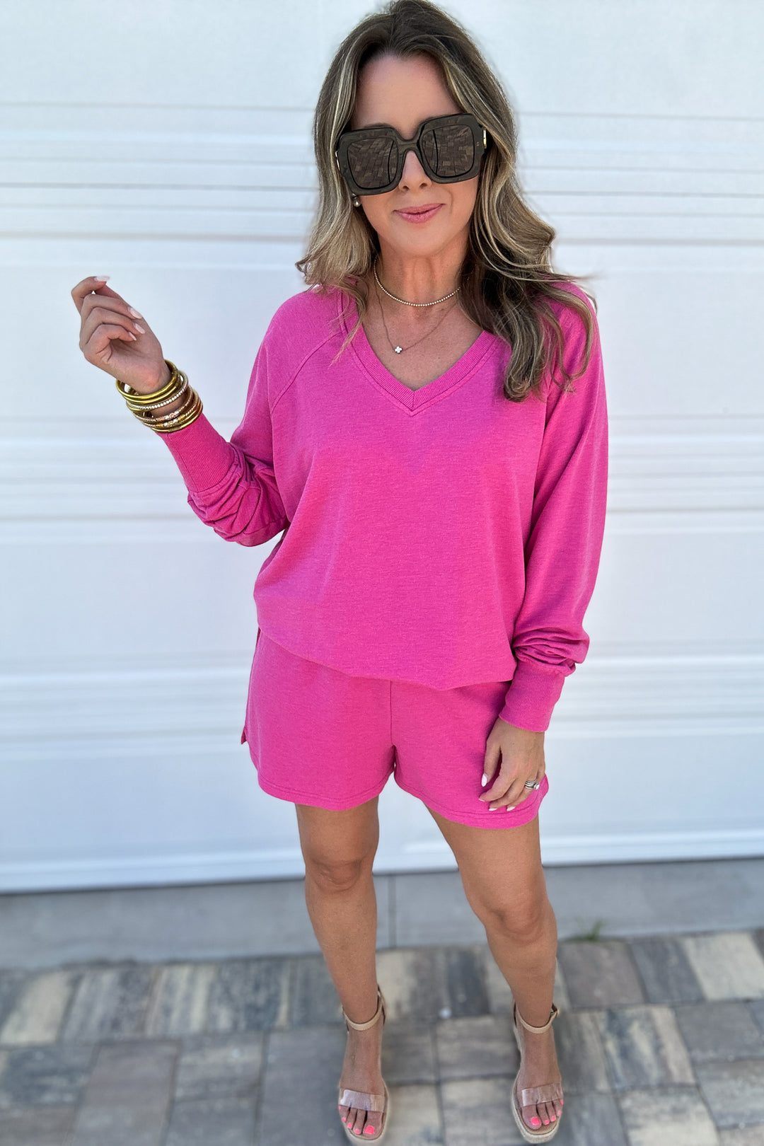 Z Supply: Weekender V Neck - Island Pink