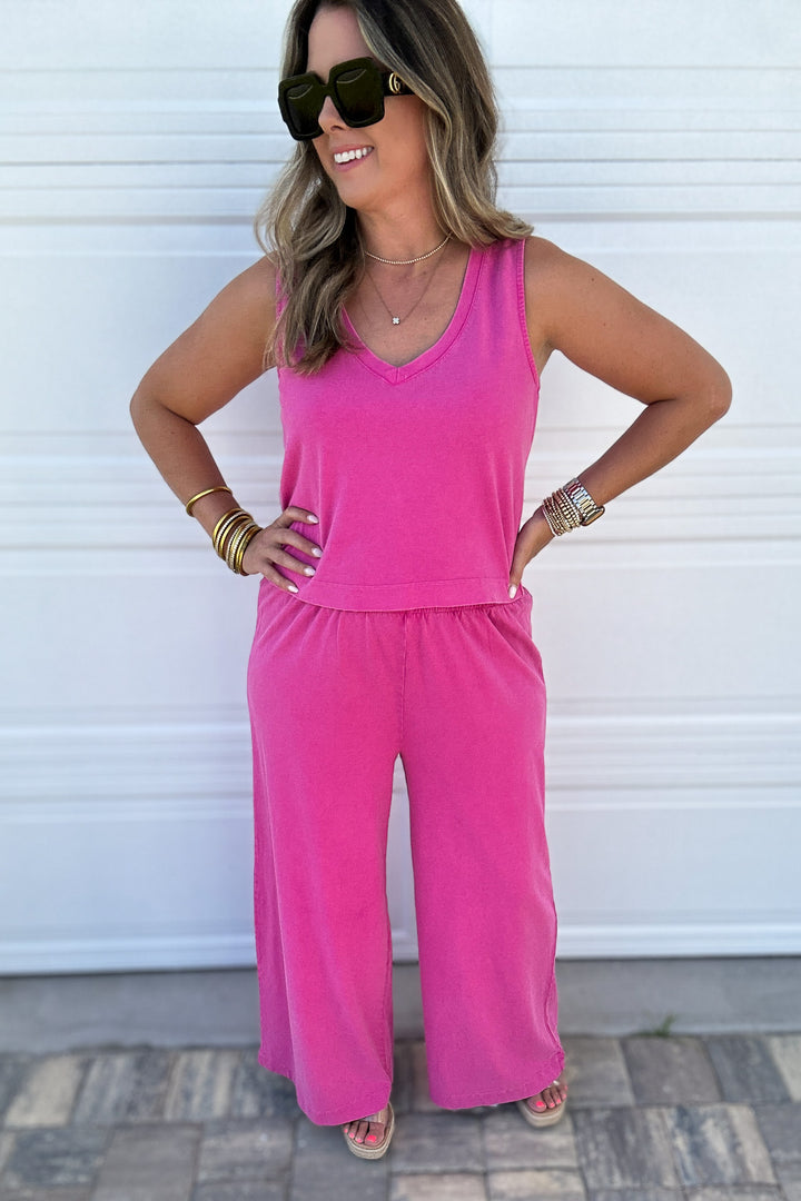 Z Supply: Sloane V-Neck Top - Island Pink