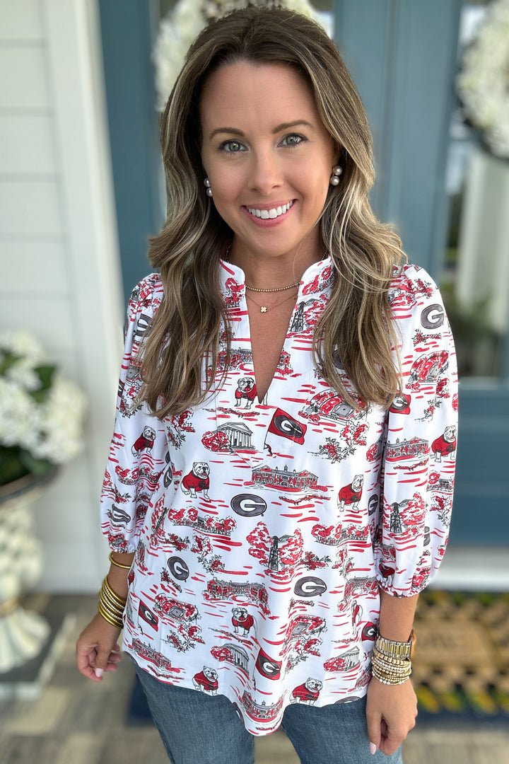 Smith & Quinn: The Eliza Top - Georgia Toile