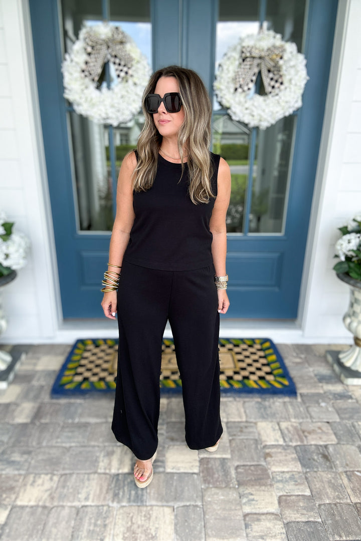 Z Supply: Scout Jersey Flare Pant - True Black
