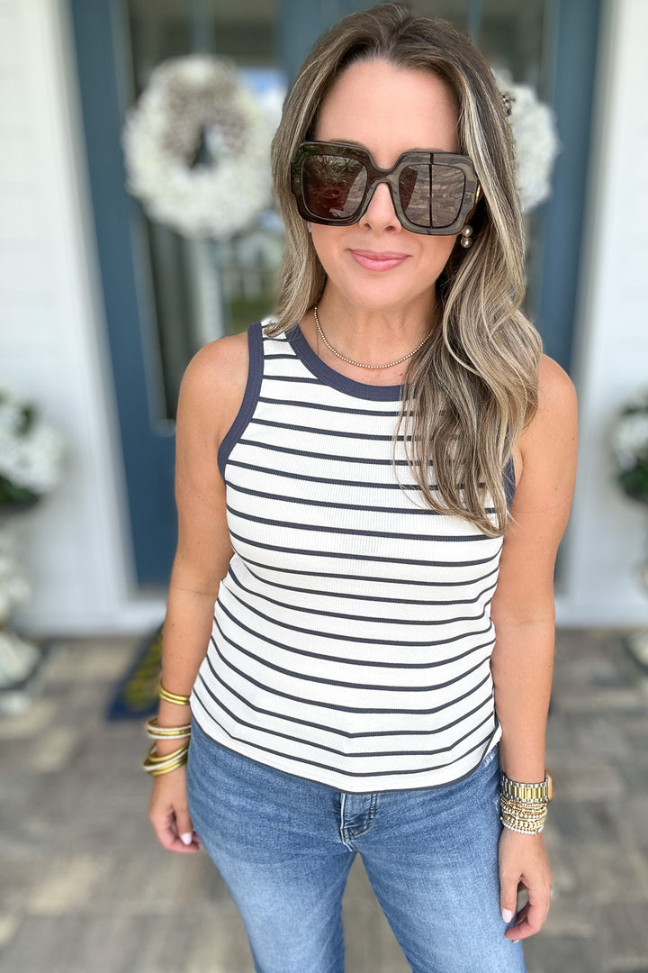 Z Supply: Hadley Stripe Rib Tank - Supernova
