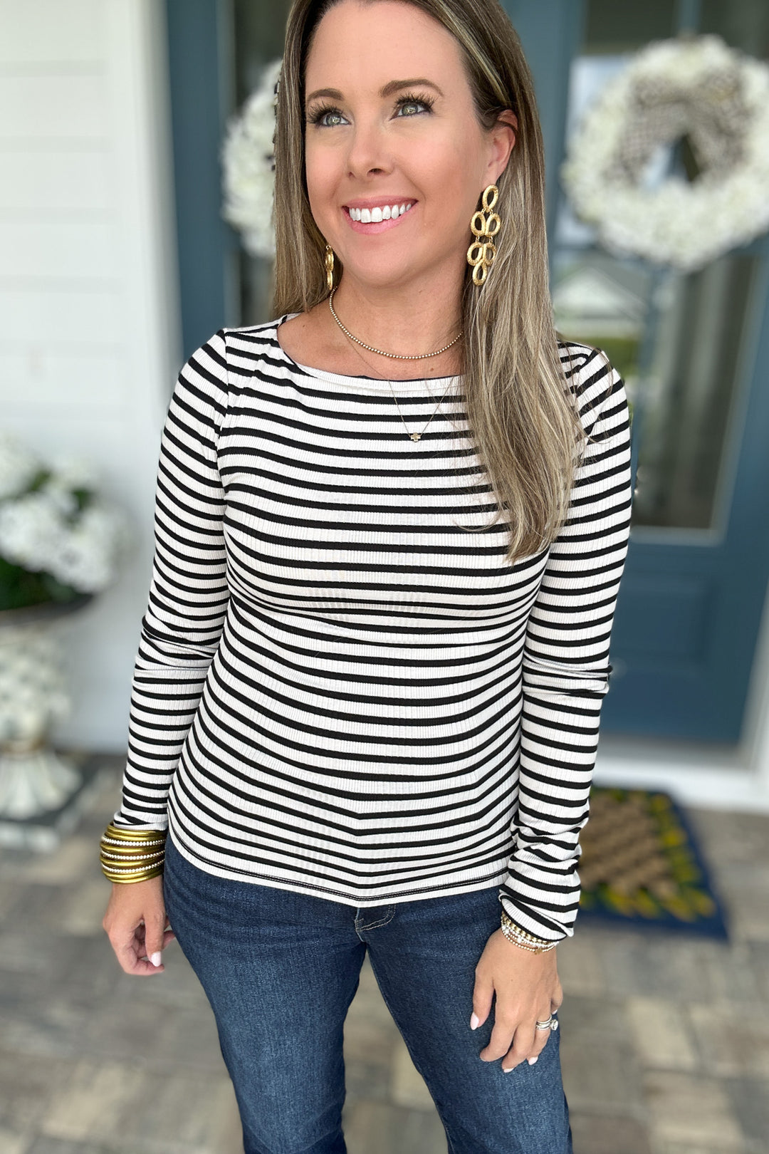 Z Supply: Pristine Striped Tee - Black