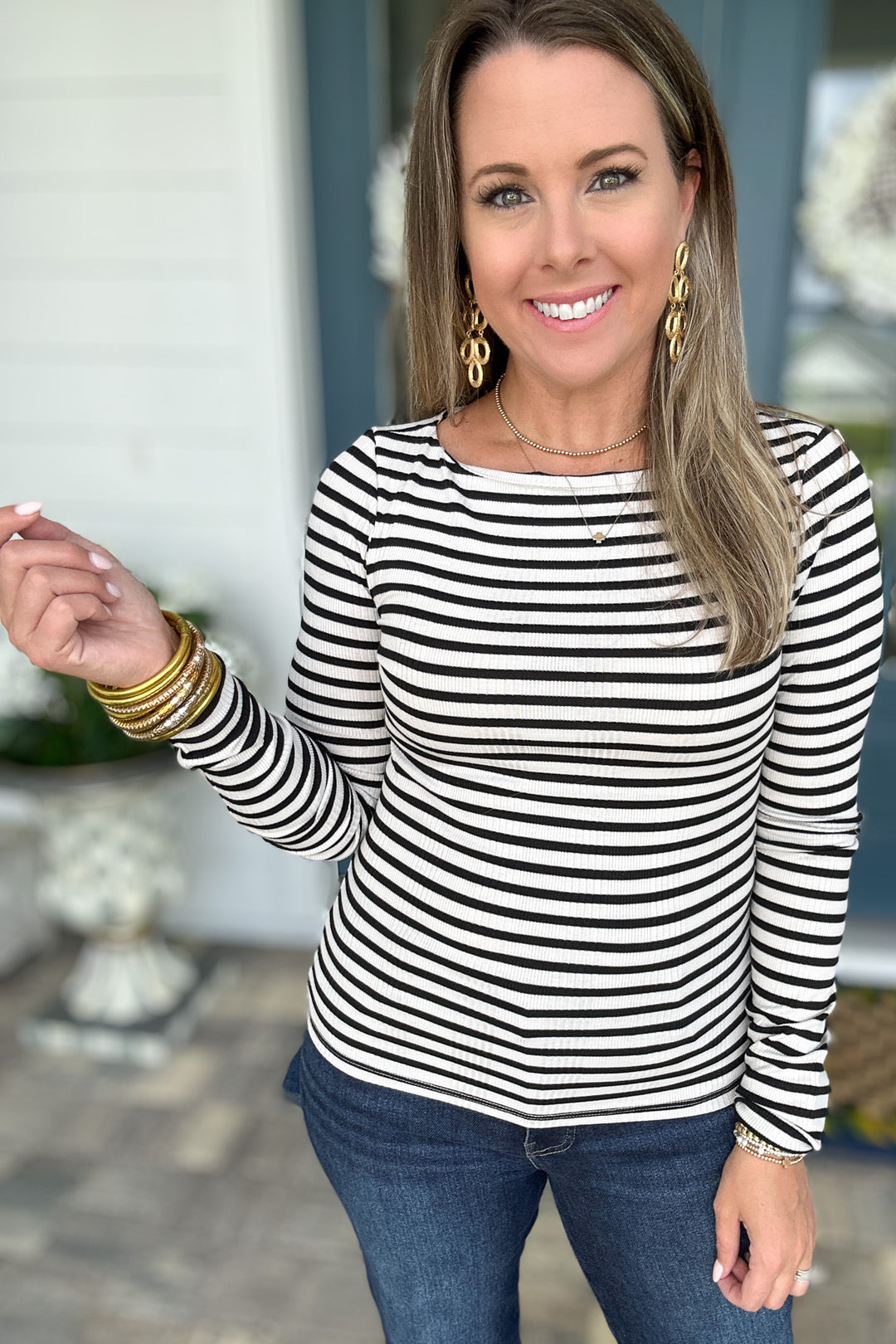 Z Supply: Pristine Striped Tee - Black