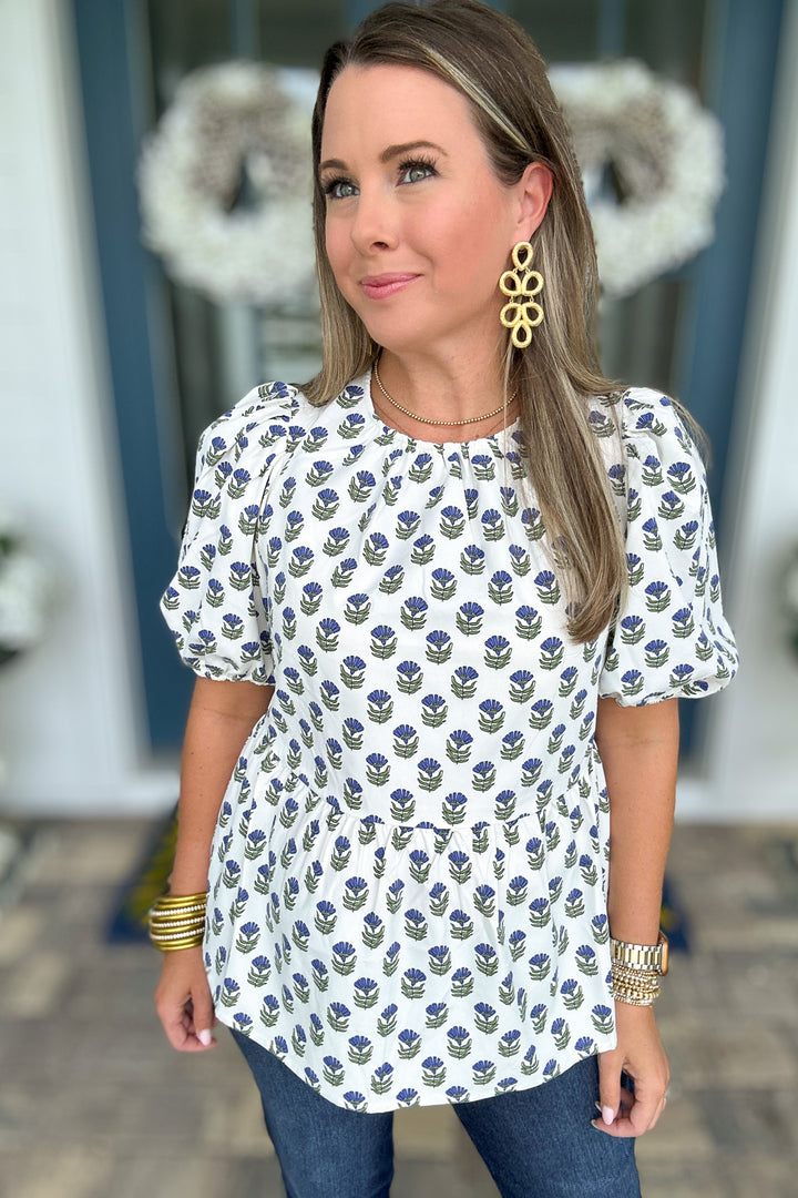 Love The Life Tie Blouse