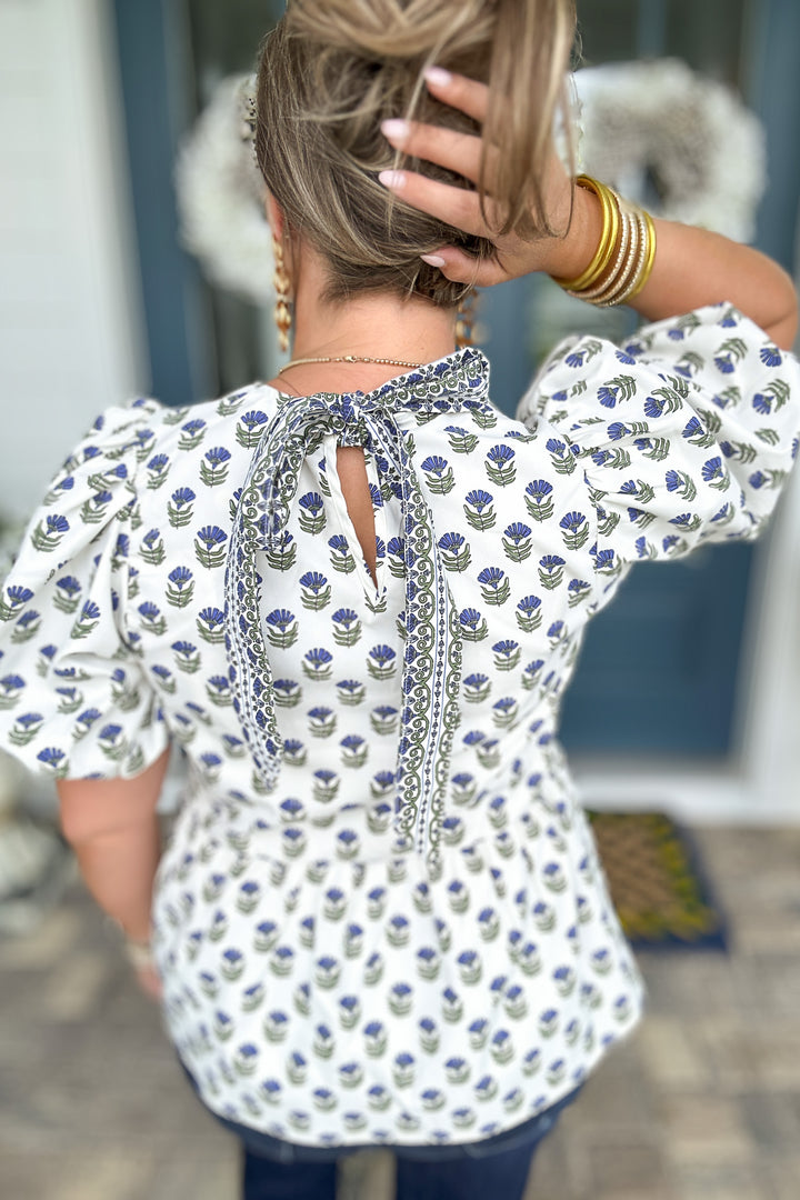 Love The Life Tie Blouse