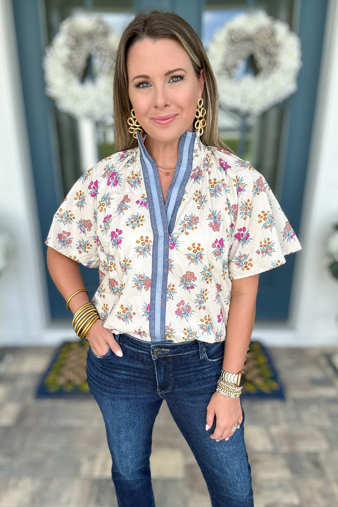 THML: Bonfire Breeze Blouse
