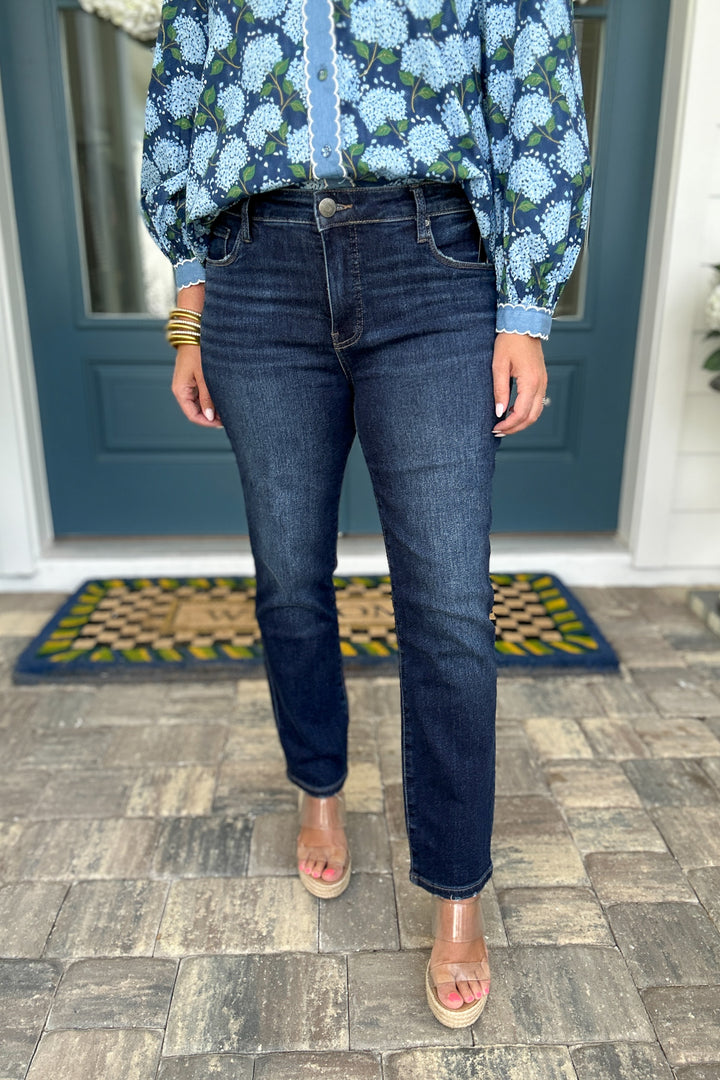 KUT: REESE HIGH RISE STRAIGHT LEG ANKLE - ENCHANTMENT