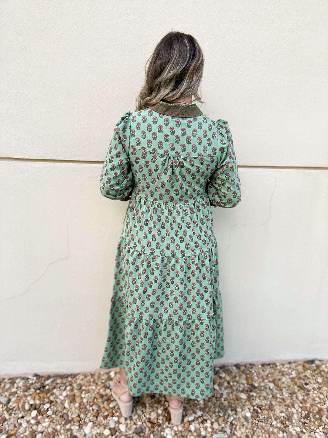 Eleanor Floral Foulard Vineyard Dress