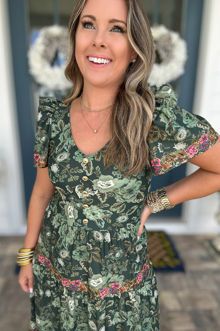 Smith & Quinn: The Agatha Dress - Rosemary Meadow Multi