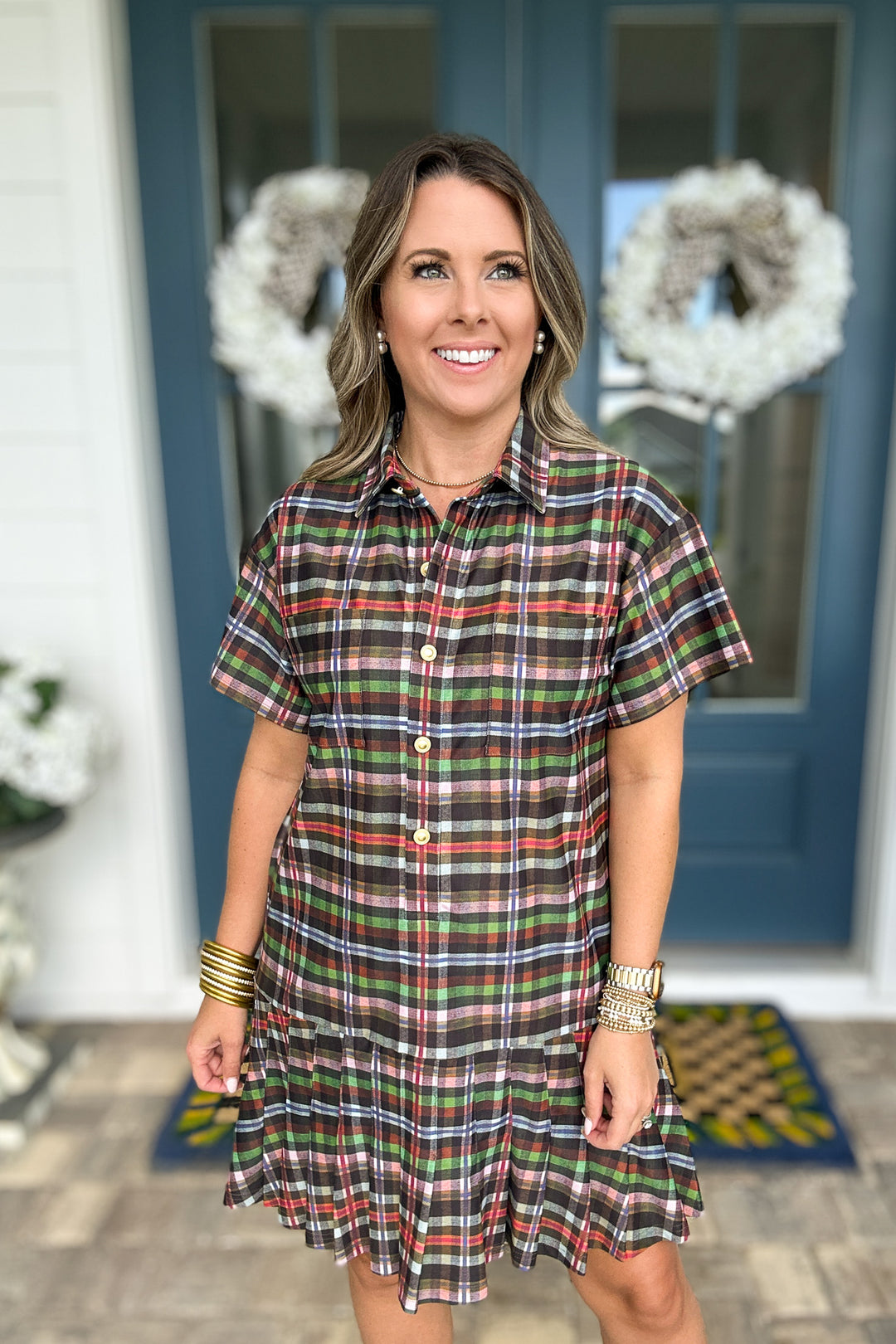 Smith & Quinn: The Aspen Dress - Stockholm Plaid