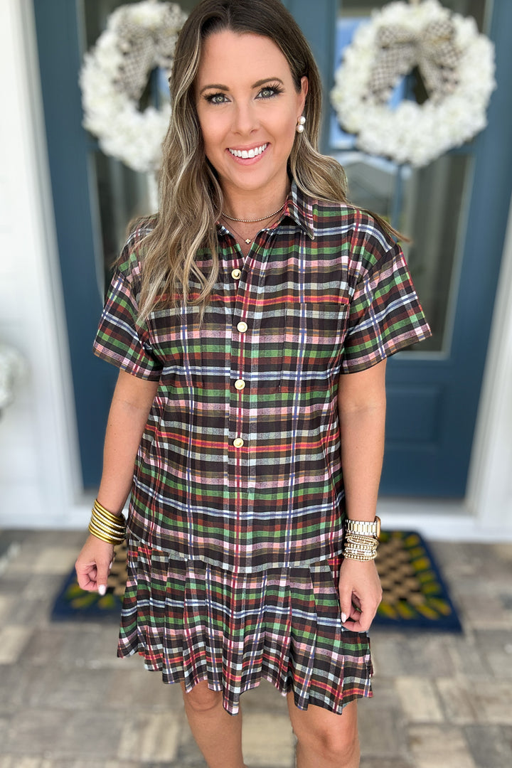 Smith & Quinn: The Aspen Dress - Stockholm Plaid