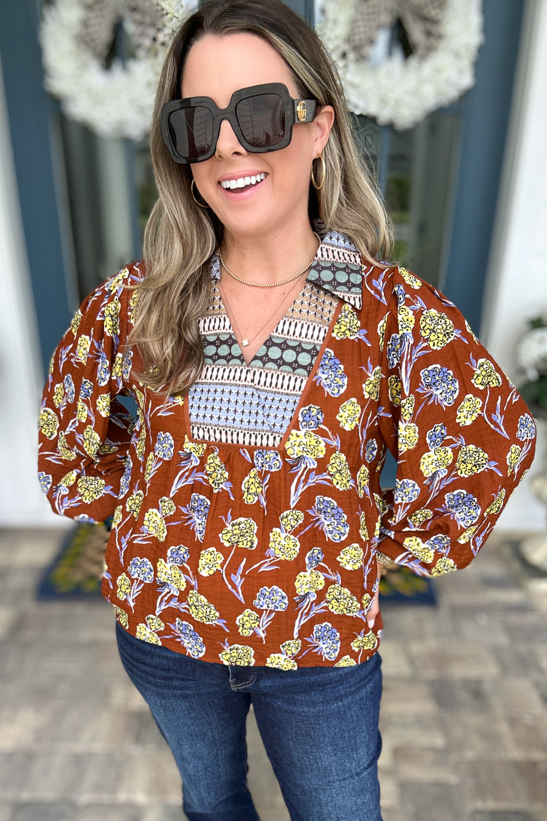 Golden Fields Boho Top