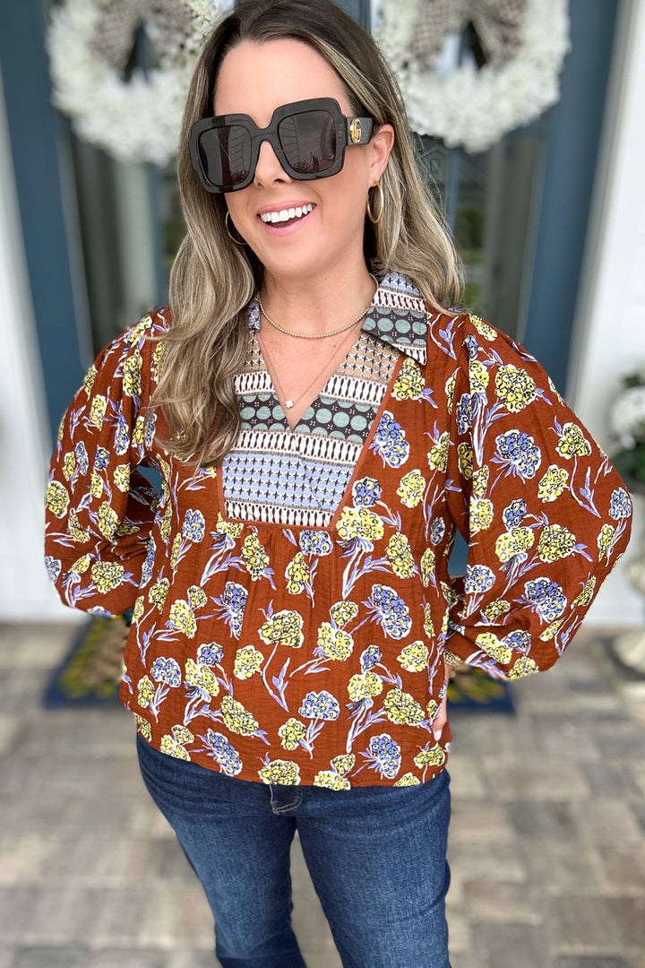 Golden Fields Boho Top