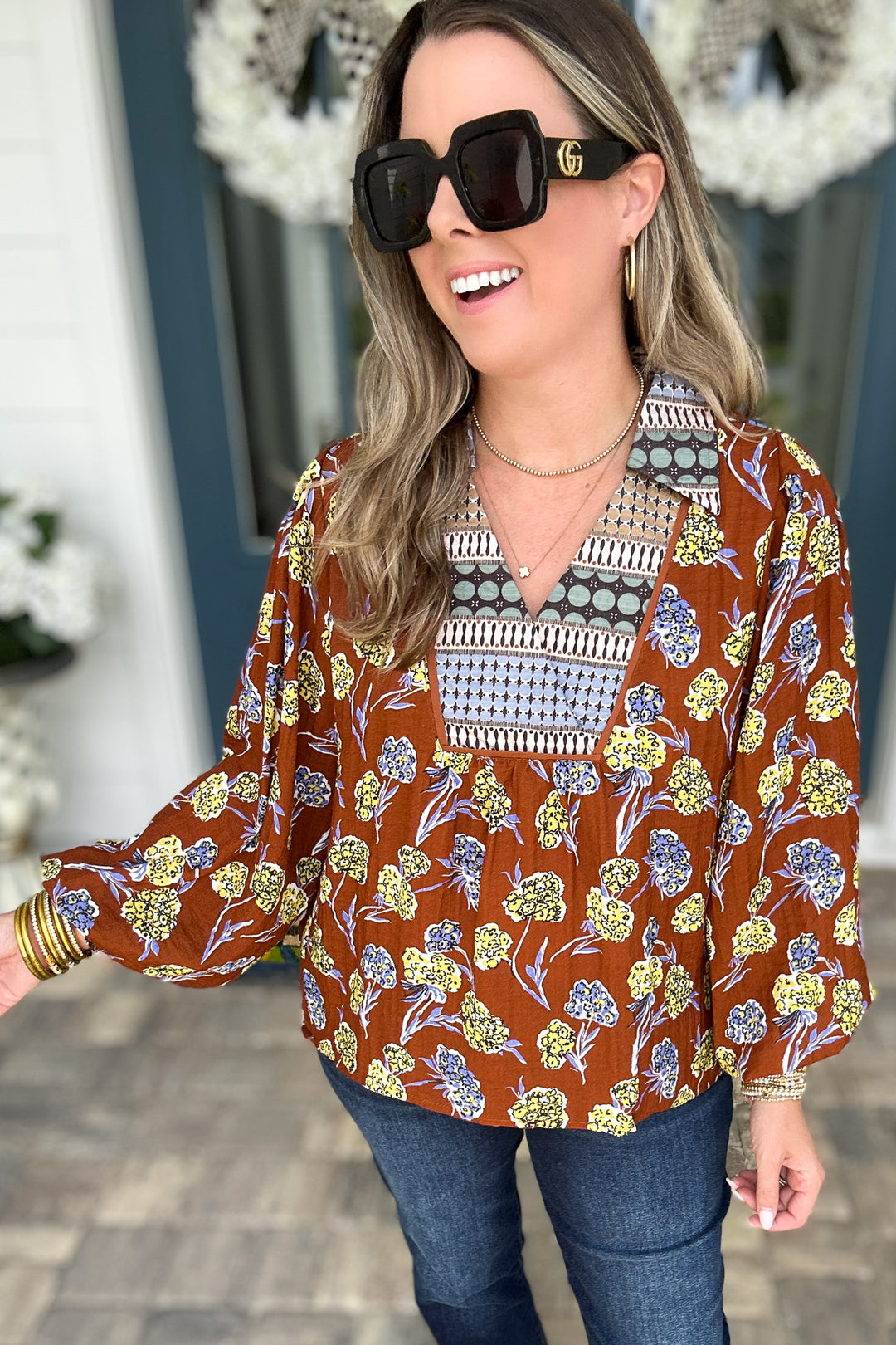 Golden Fields Boho Top