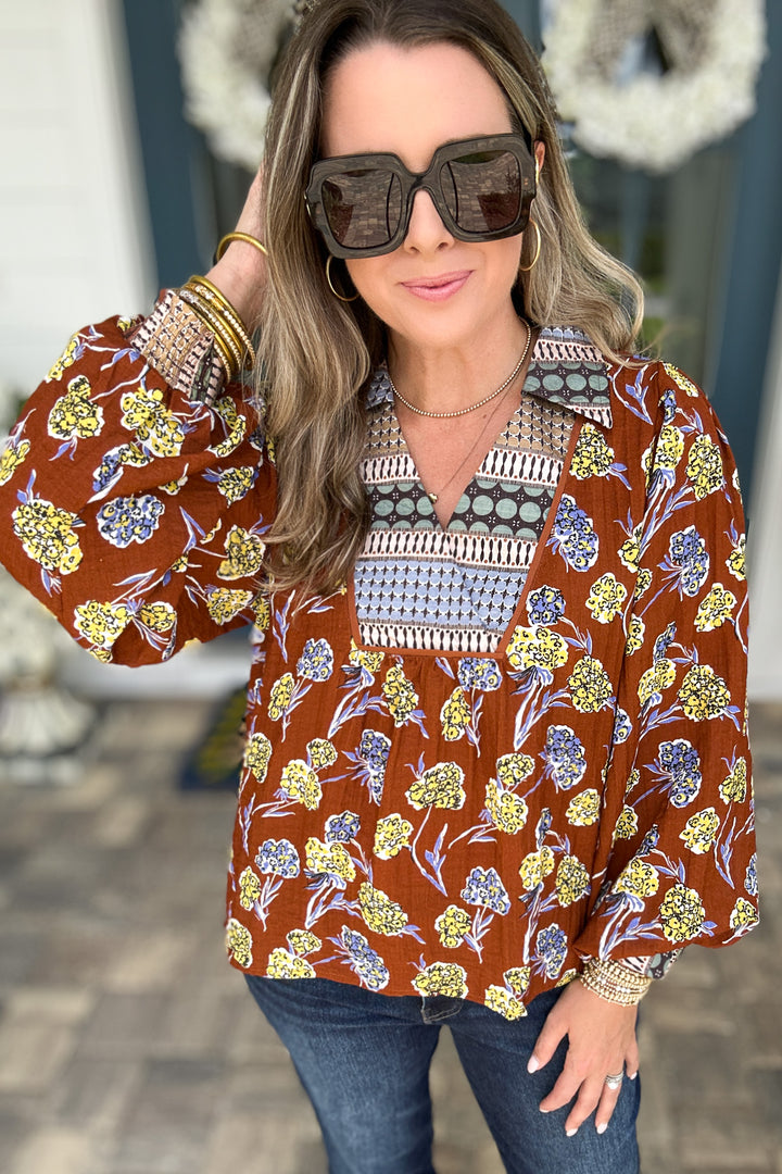 Golden Fields Boho Top