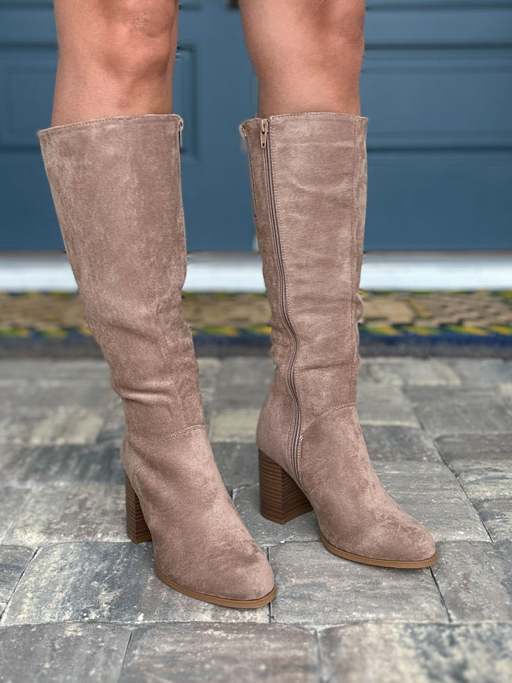 Chic Staple Knee-High Boots – Taupe
