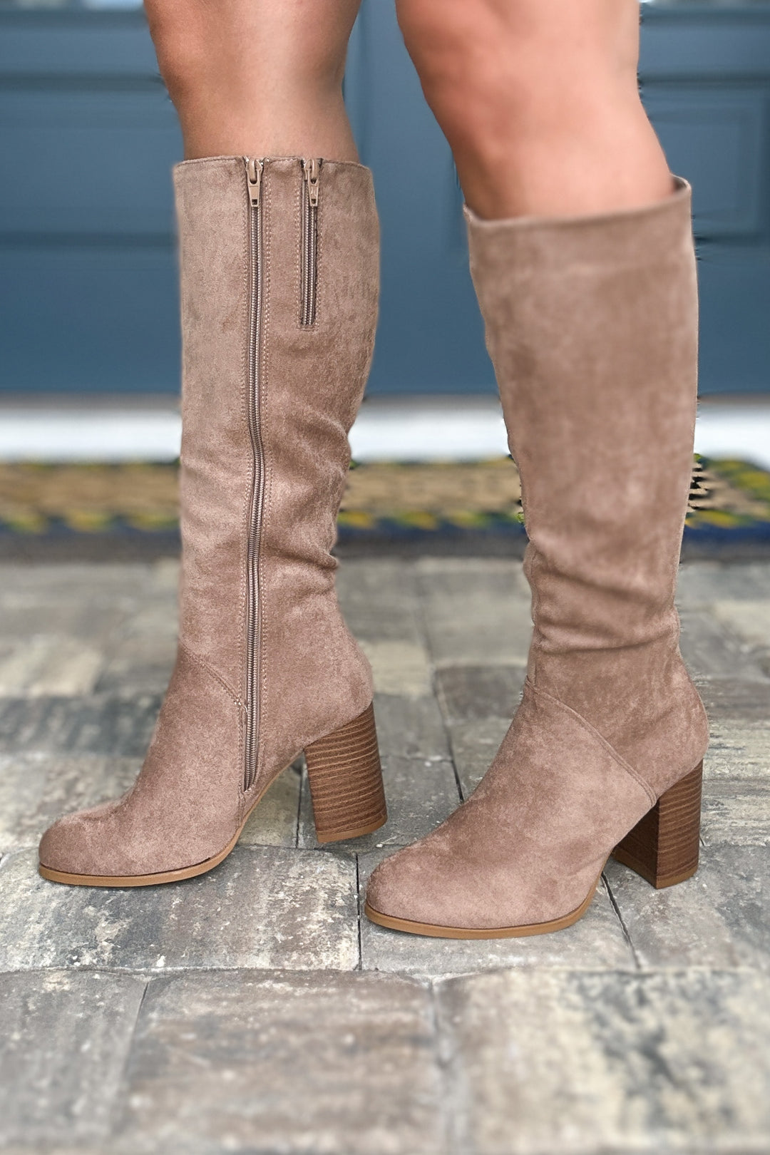 Chic Staple Knee-High Boots – Taupe