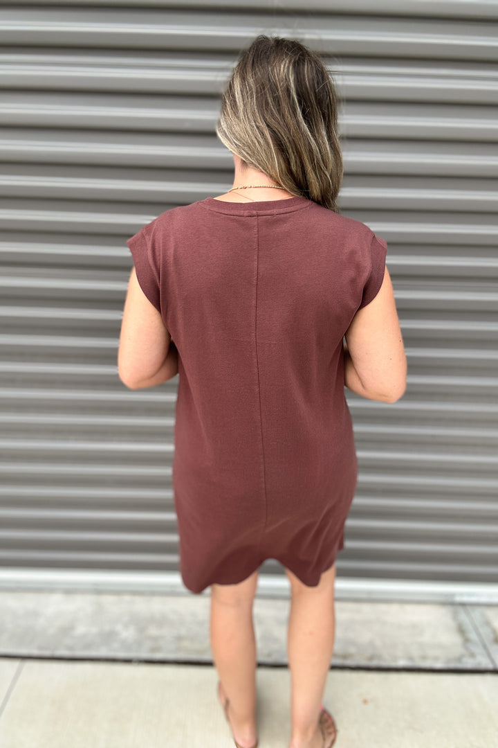 Z Supply: Routine Shift Mini Dress - Sandalwood