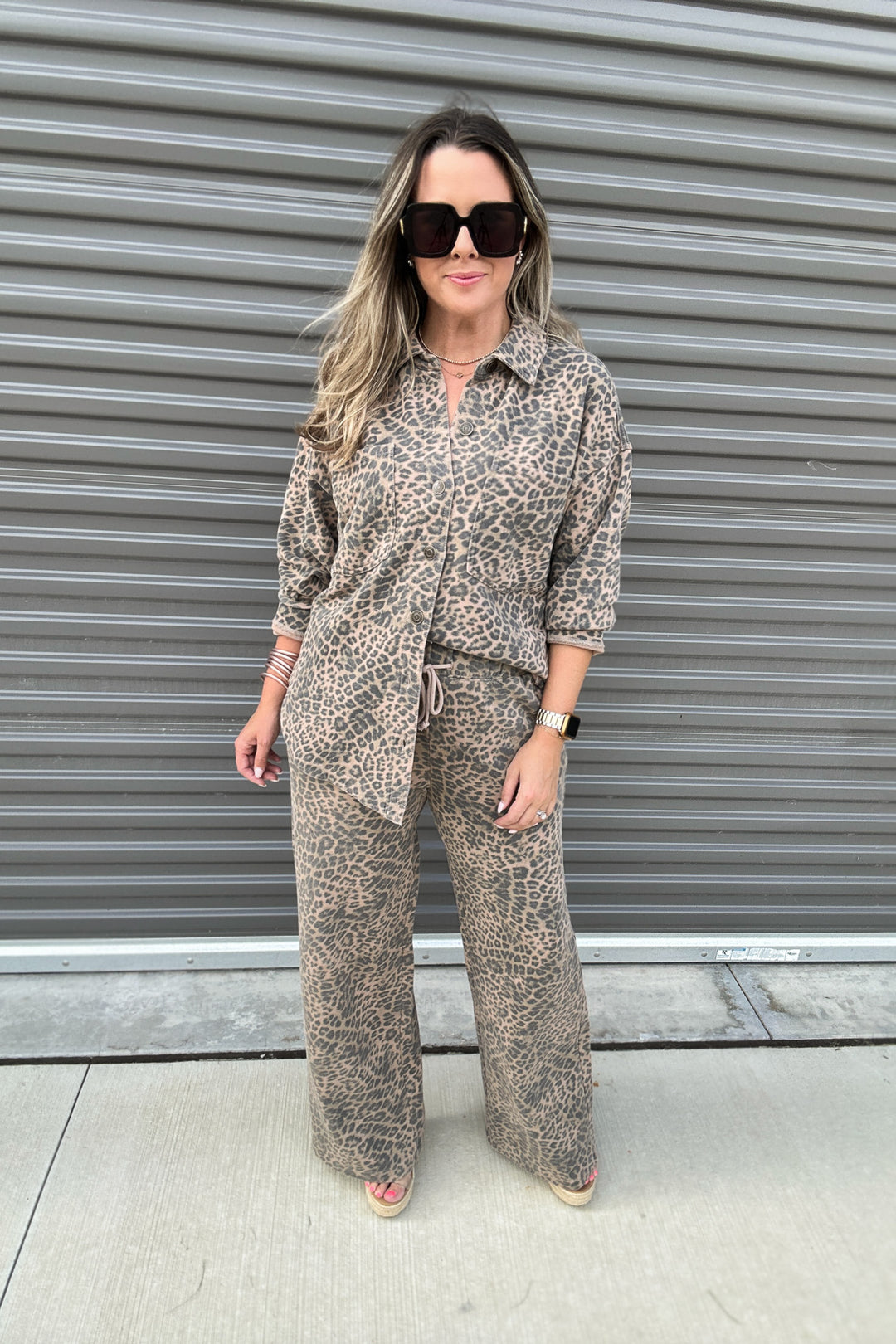 Z Supply: All Day Leopard Jacket Desert Tan