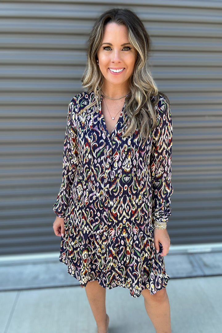 Midnight Muse Print Dress