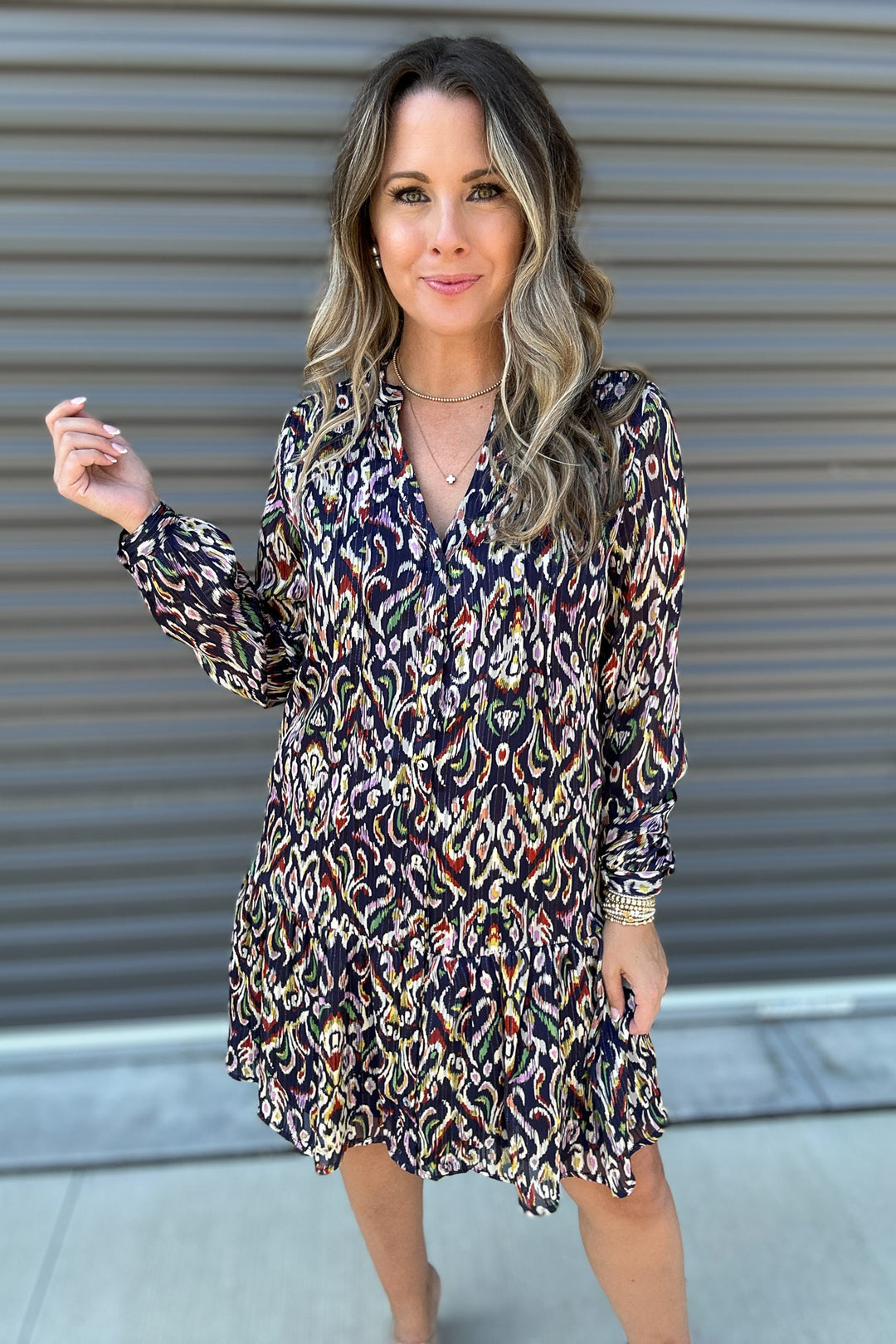 Midnight Muse Print Dress