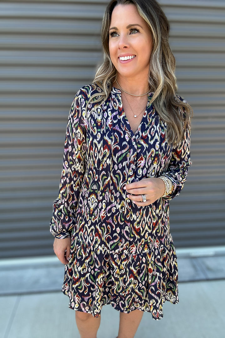 Midnight Muse Print Dress