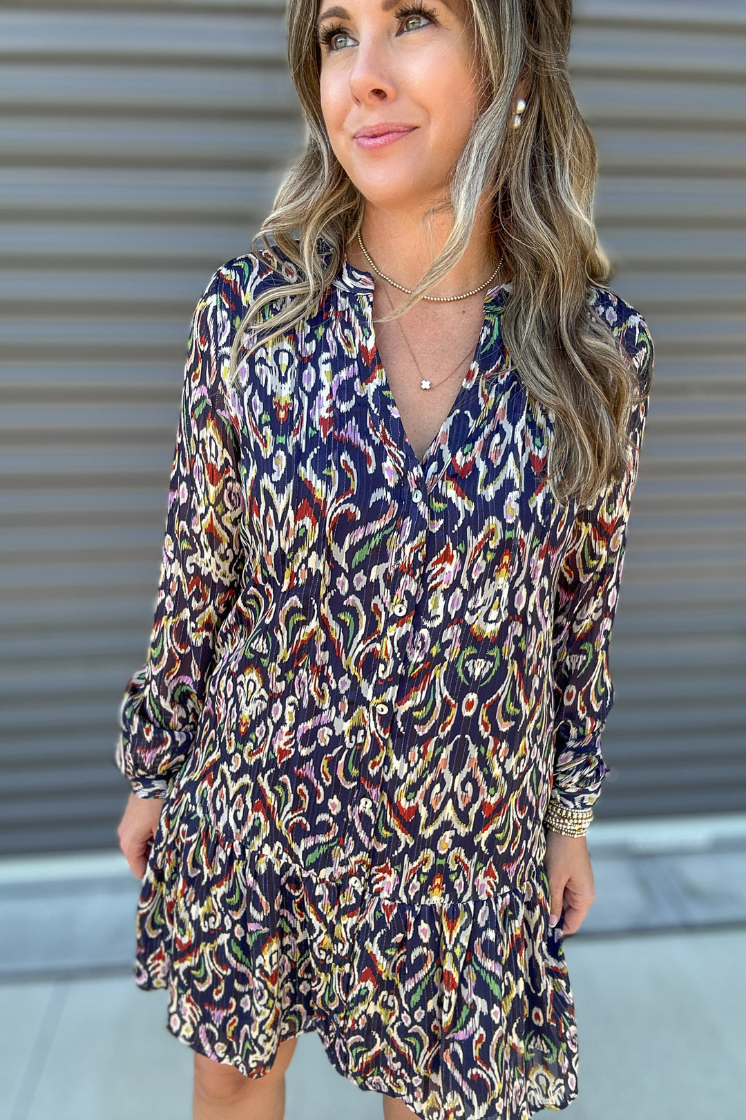 Midnight Muse Print Dress