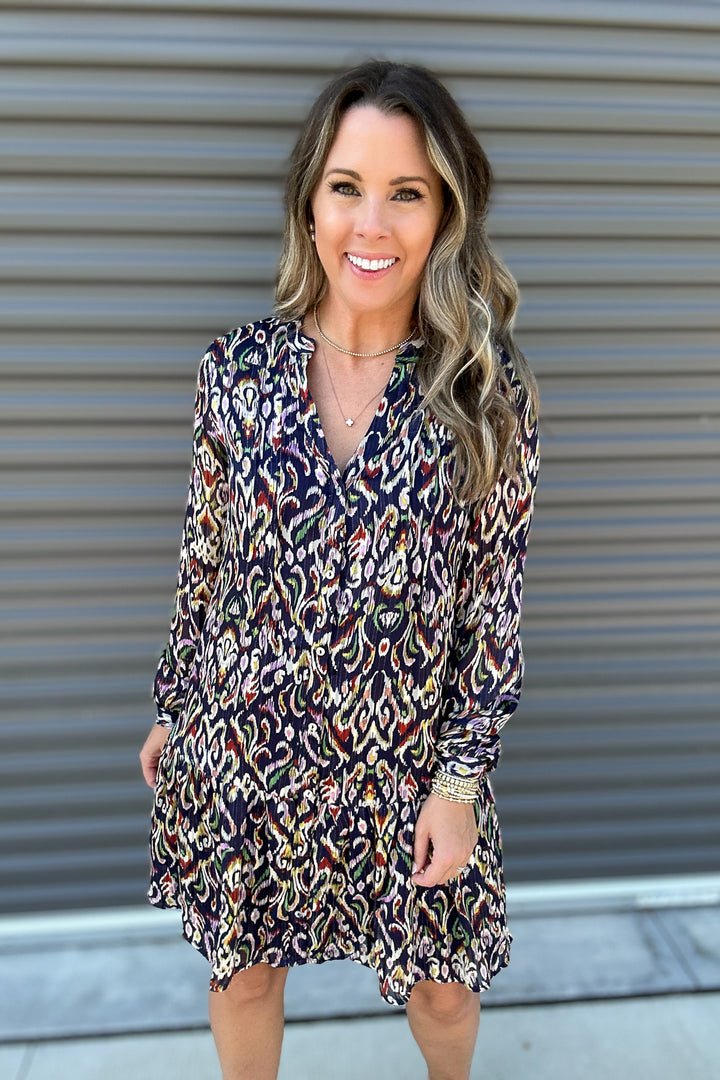Midnight Muse Print Dress