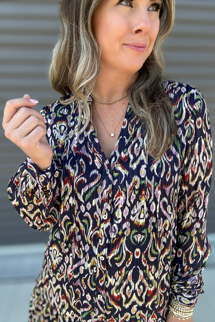 Midnight Muse Print Dress