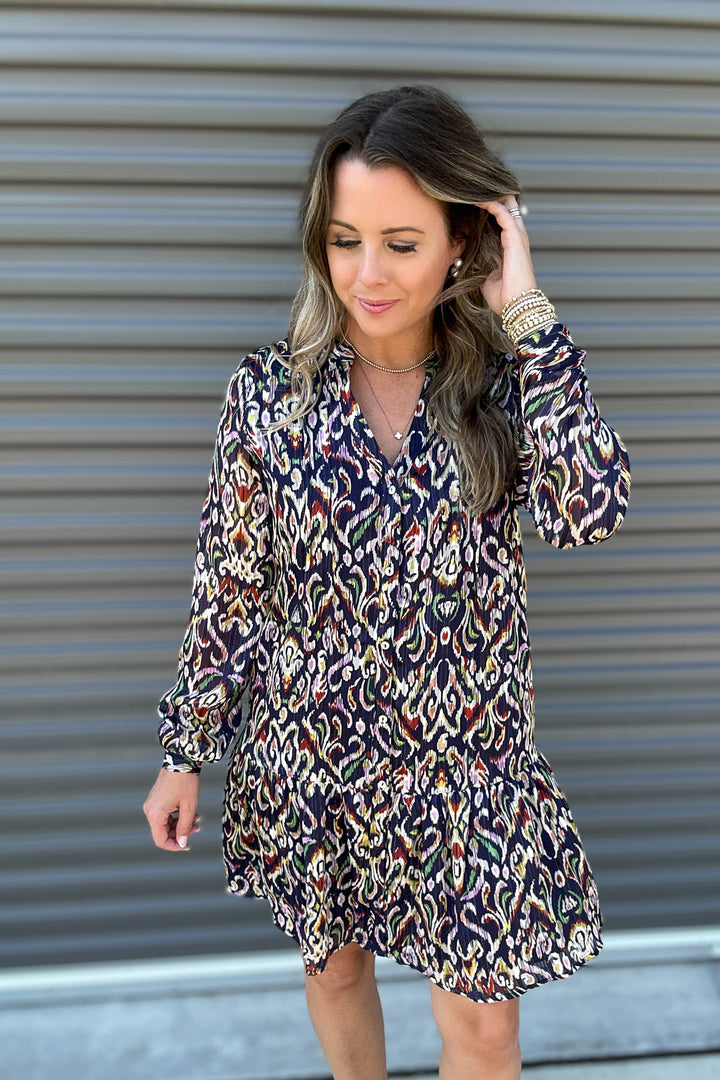 Midnight Muse Print Dress
