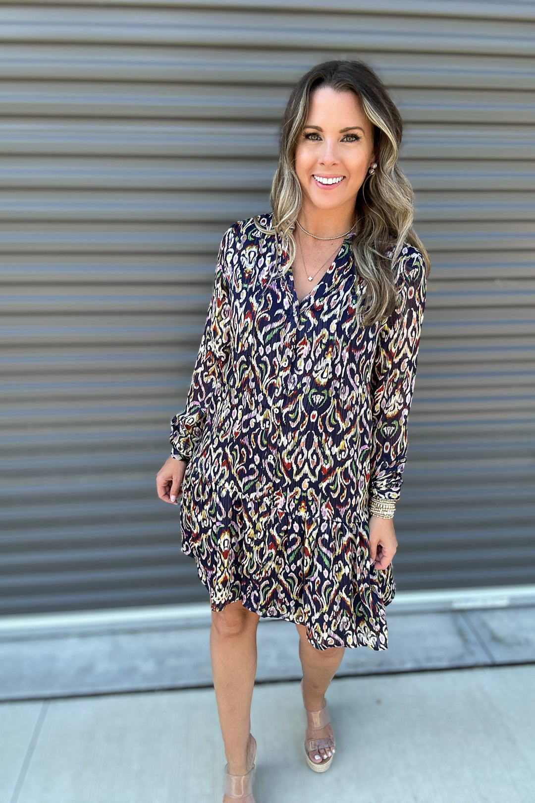 Midnight Muse Print Dress